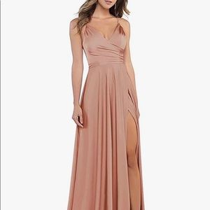Rose Gold Long Satin Gown